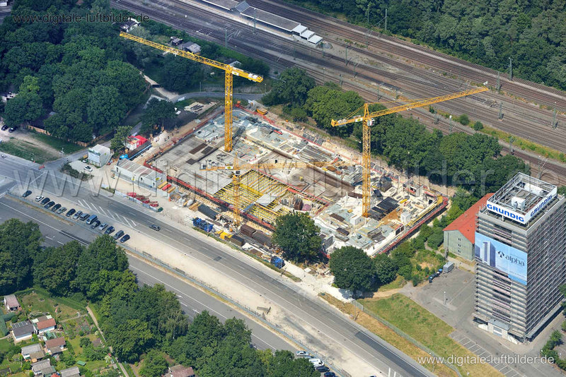 Luftaufnahme Baustelle Teambank in Nürnberg | Mittelfranken, Bayern