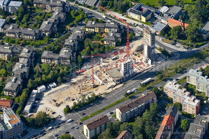 Luftaufnahme Baustelle Umweltbank in Nürnberg | Mittelfranken, Bayern