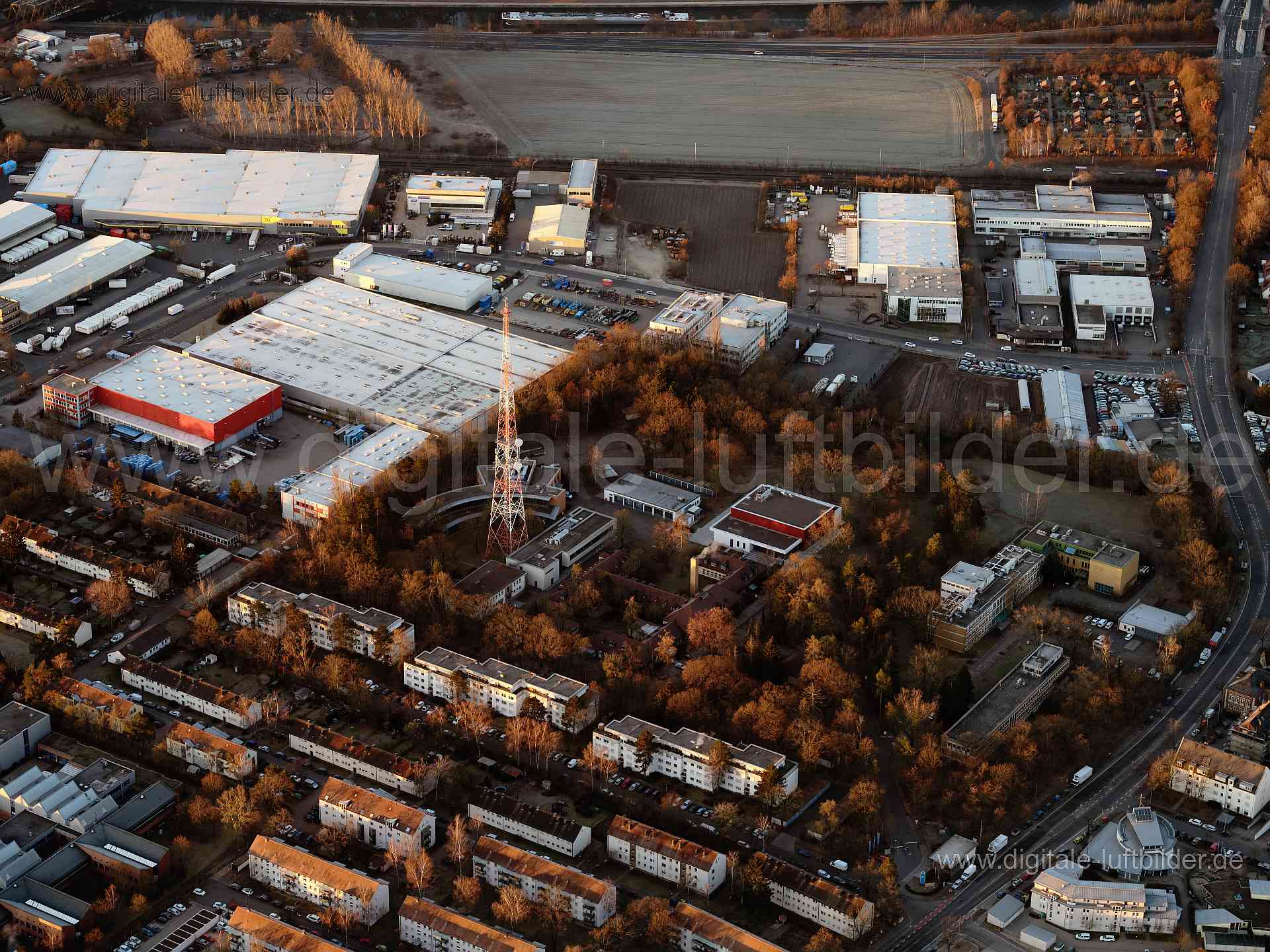 Luftaufnahme Bayerische Rundfunk Studio Franken in Nürnberg | Mittelfranken, Bayern