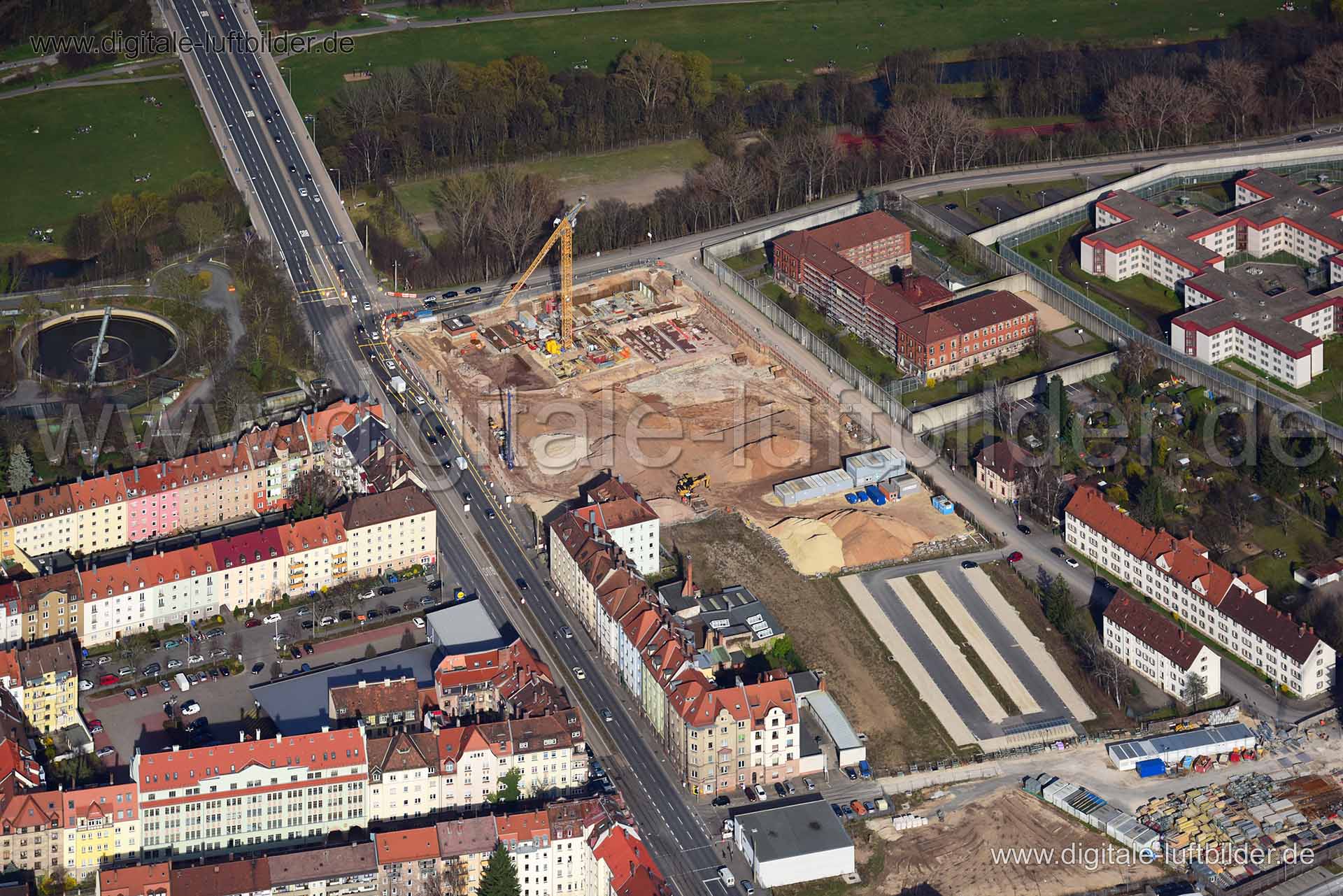 Luftaufnahme bei Mannertstraße in Nürnberg | Mittelfranken, Bayern
