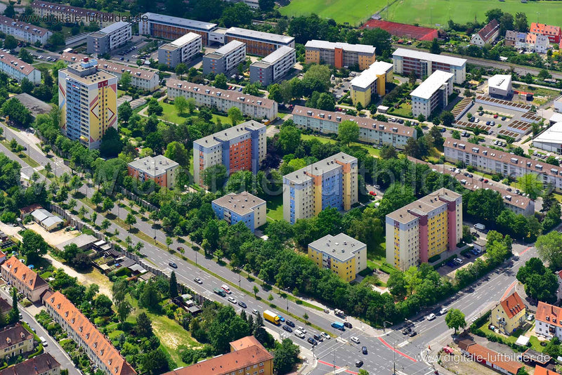 Luftaufnahme Ben-Gurion-Ring in Nürnberg | Mittelfranken, Bayern