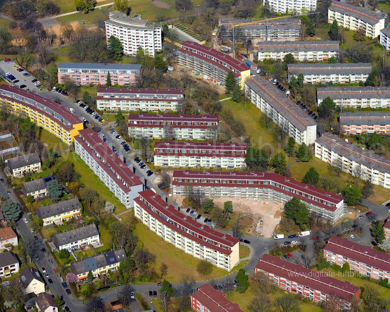 Luftaufnahme Bernadottestraße in Nürnberg | Mittelfranken, Bayern