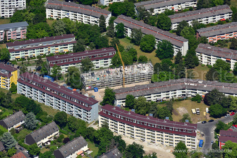 Luftaufnahme Bernadottestraße in Nürnberg | Mittelfranken, Bayern