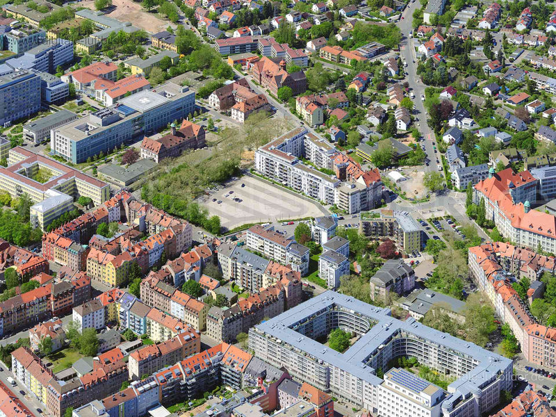 Luftaufnahme Bielingplatz in Nürnberg | Mittelfranken, Bayern