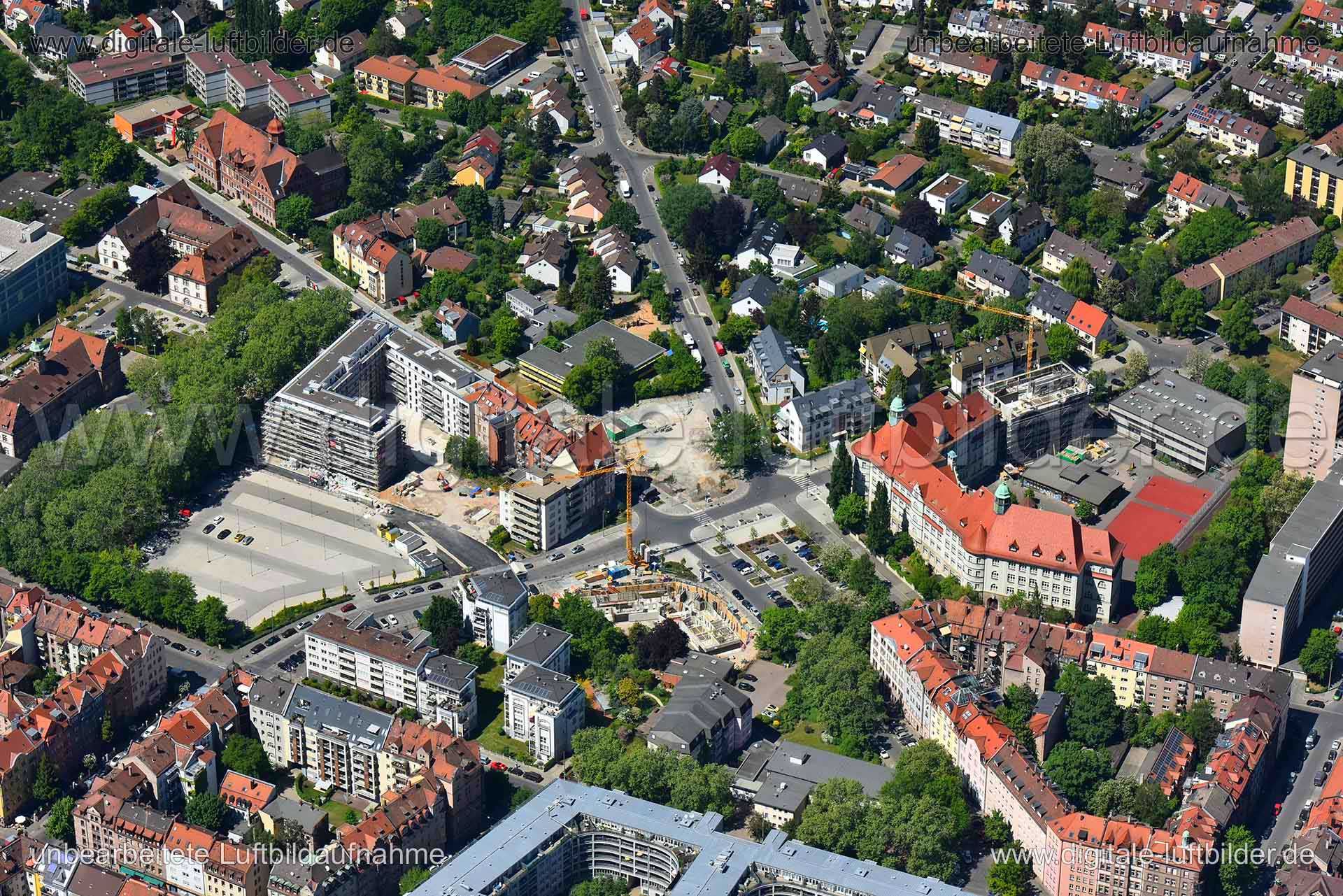 Luftaufnahme Bielingplatz in Nürnberg | Mittelfranken, Bayern