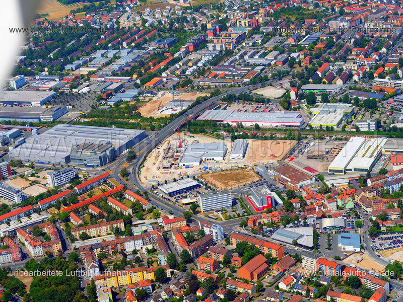 Luftaufnahme BMW Niederlassung (Baustelle) in Nürnberg | Mittelfranken, Bayern