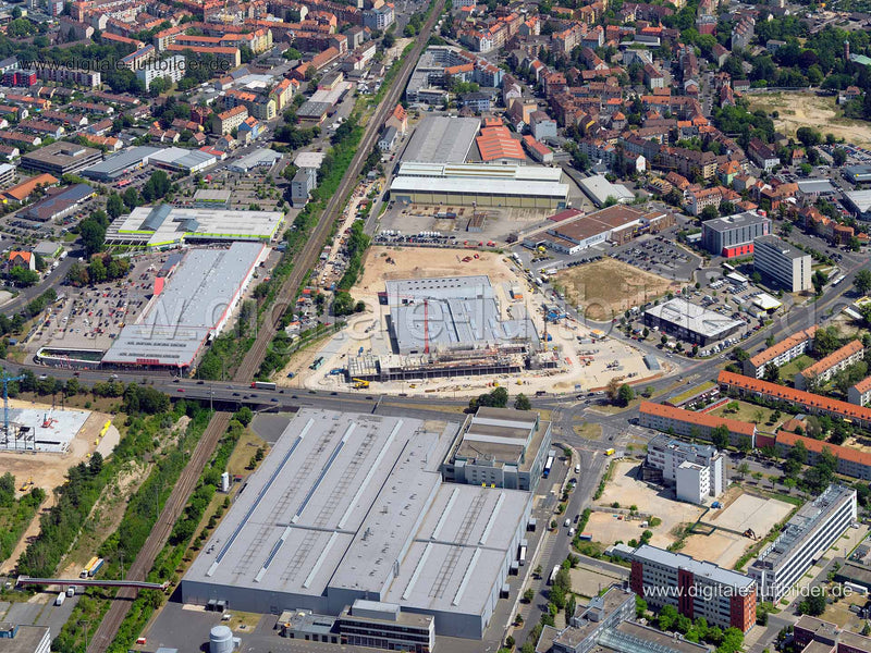 Luftaufnahme BMW Niederlassung (Baustelle) in Nürnberg | Mittelfranken, Bayern