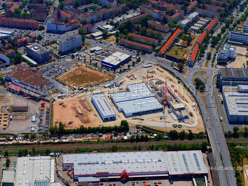 Luftaufnahme BMW Niederlassung (Baustelle) in Nürnberg | Mittelfranken, Bayern