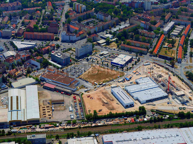 Luftaufnahme BMW Niederlassung (Baustelle) in Nürnberg | Mittelfranken, Bayern