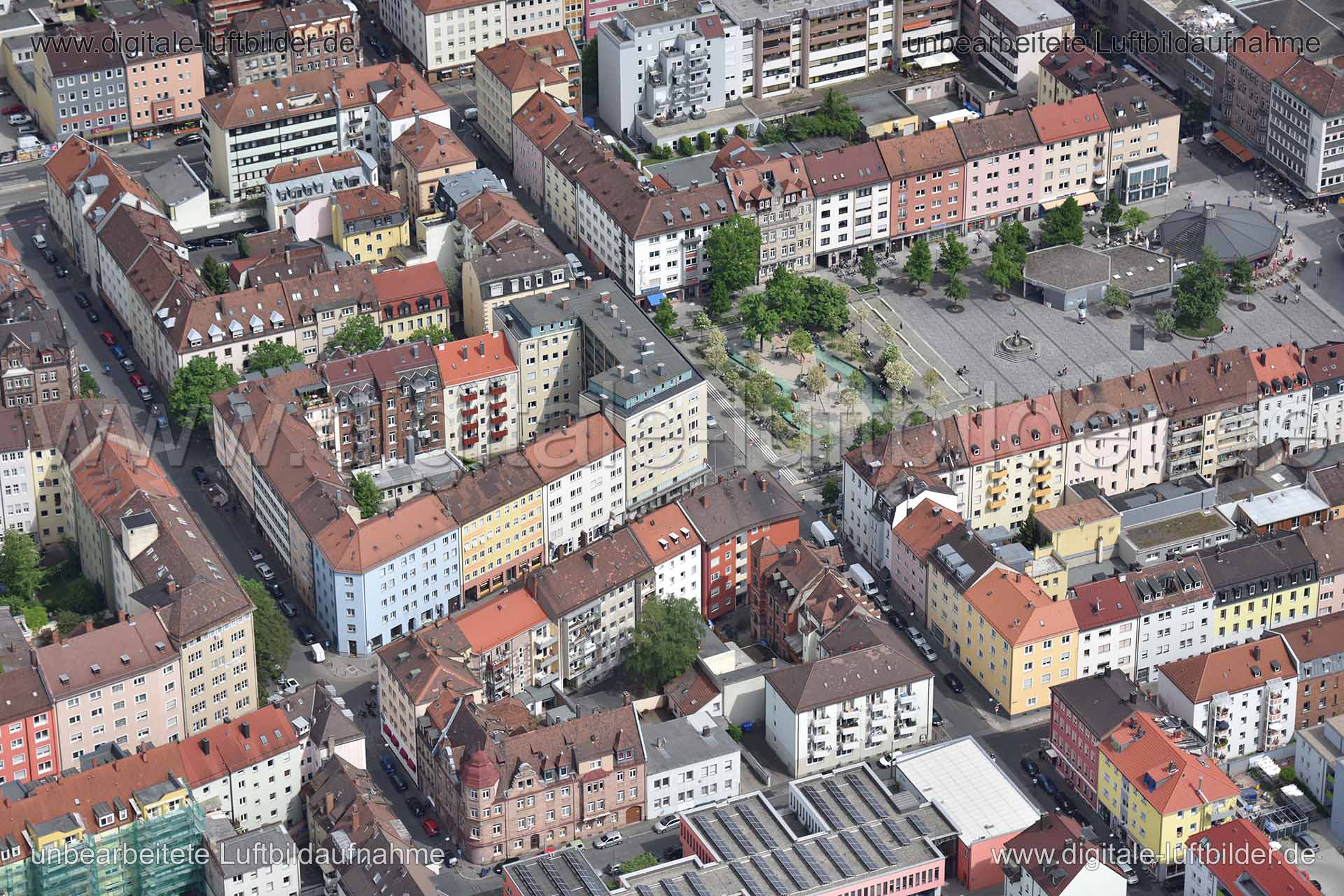 Luftaufnahme Bogenstraße in Nürnberg | Mittelfranken, Bayern