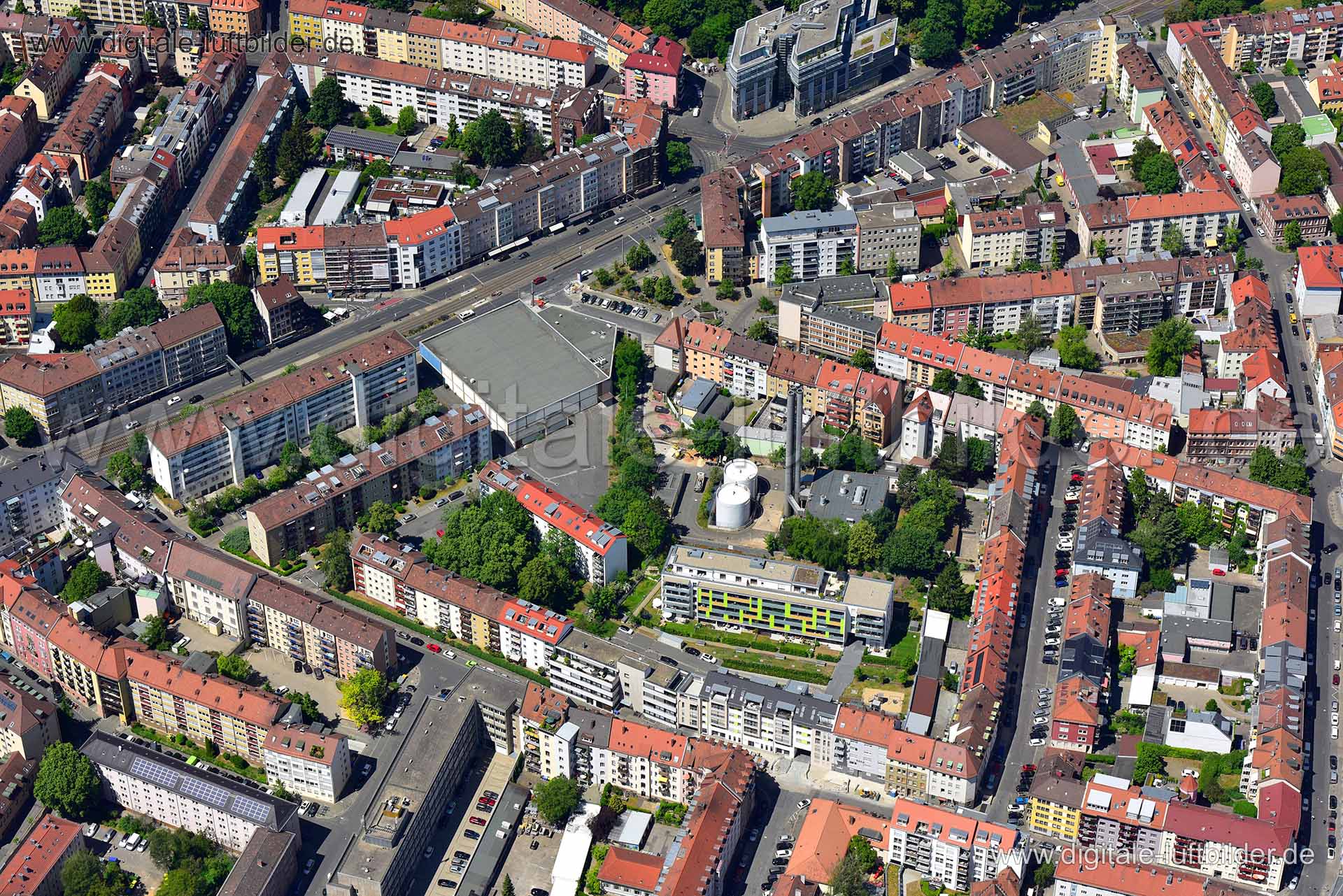 Luftaufnahme Bowling Brunswick in Nürnberg | Mittelfranken, Bayern
