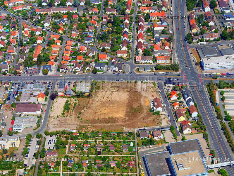 Luftaufnahme Brachfläche Virnsberger Straße in Nürnberg | Mittelfranken, Bayern