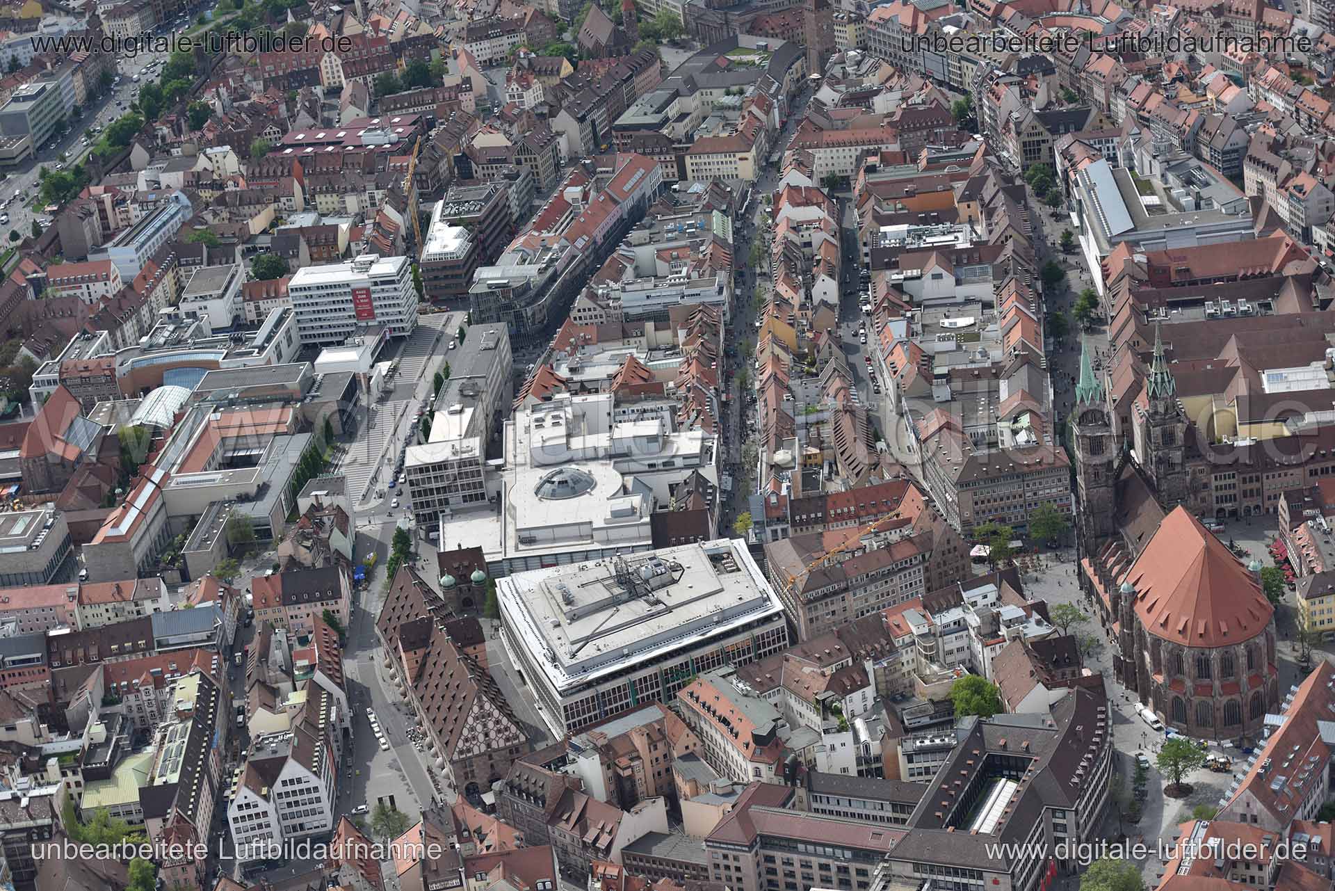 Luftaufnahme Breite Gasse in Nürnberg | Mittelfranken, Bayern