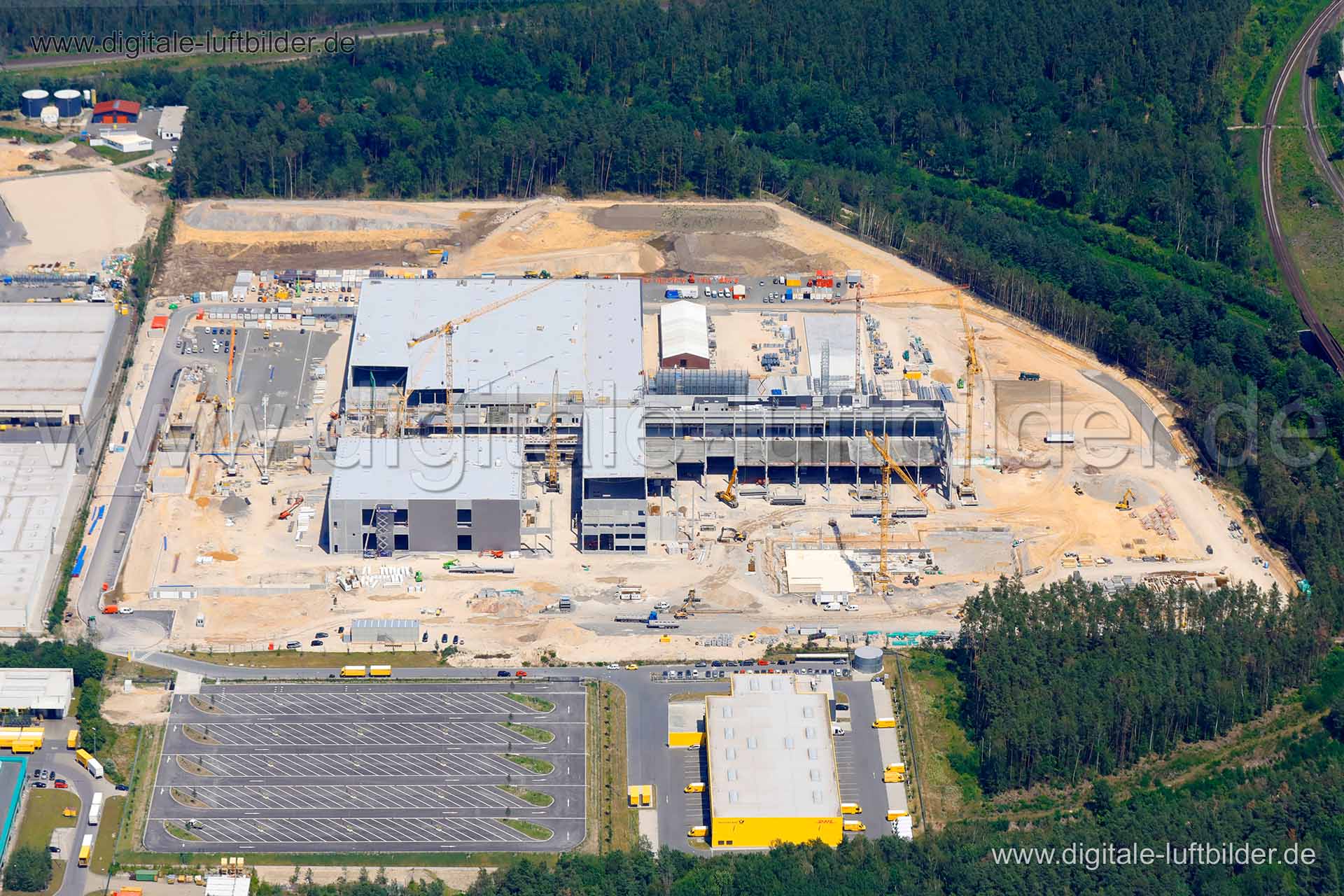 Luftaufnahme Briefzentrum Beuthener Straße in Nürnberg | Mittelfranken, Bayern