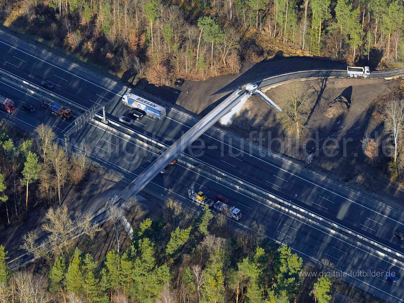 Luftaufnahme Brücke bei Schwaig in Nürnberg | Mittelfranken, Bayern