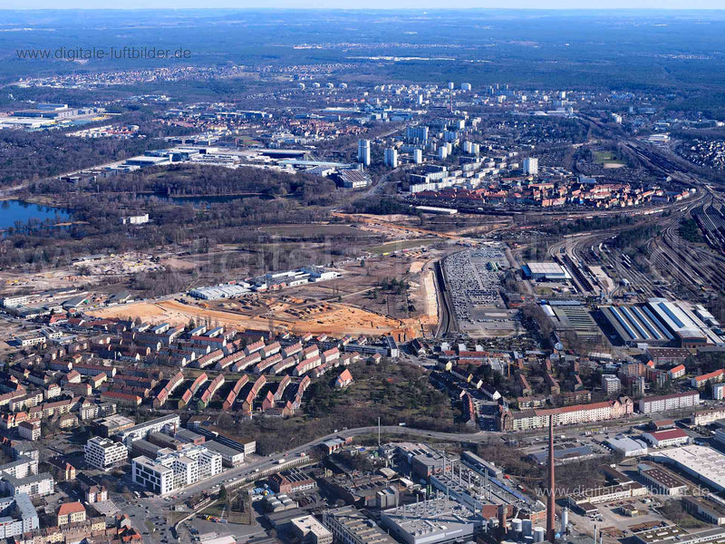 Luftaufnahme Brunecker Straße in Nürnberg | Mittelfranken, Bayern