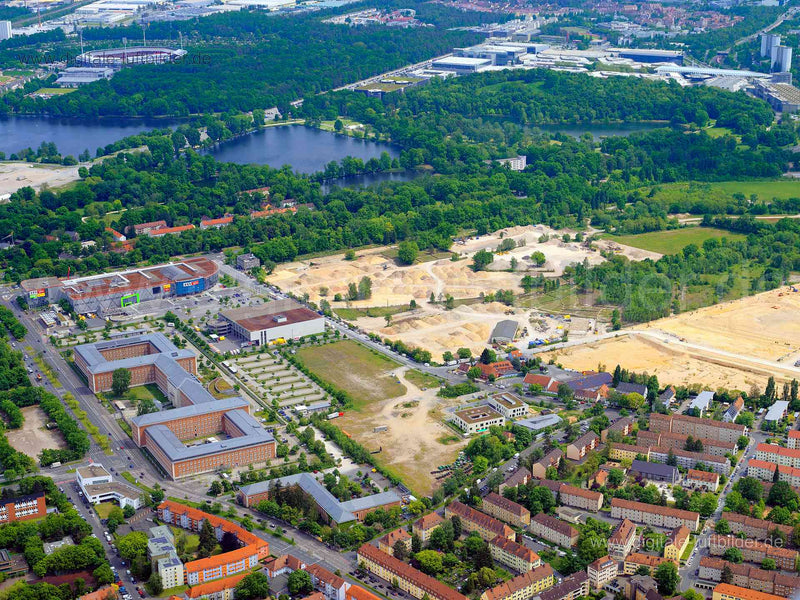 Luftaufnahme Brunecker Straße in Nürnberg | Mittelfranken, Bayern