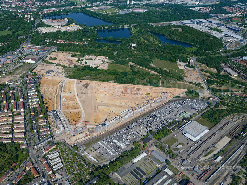 Luftaufnahme Brunecker Straße in Nürnberg | Mittelfranken, Bayern