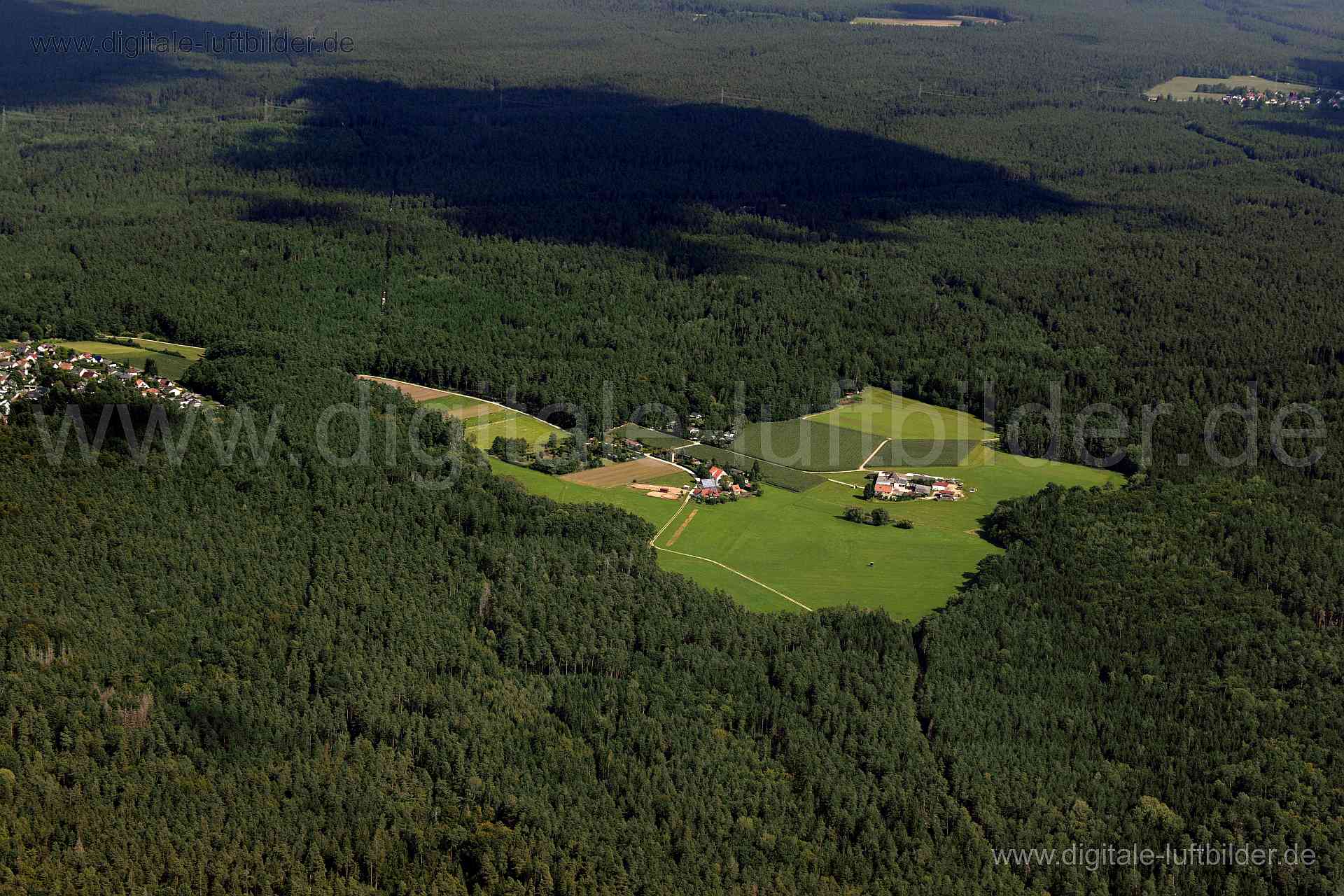 Luftaufnahme Brunn, Netzstall in Nürnberg | Mittelfranken, Bayern