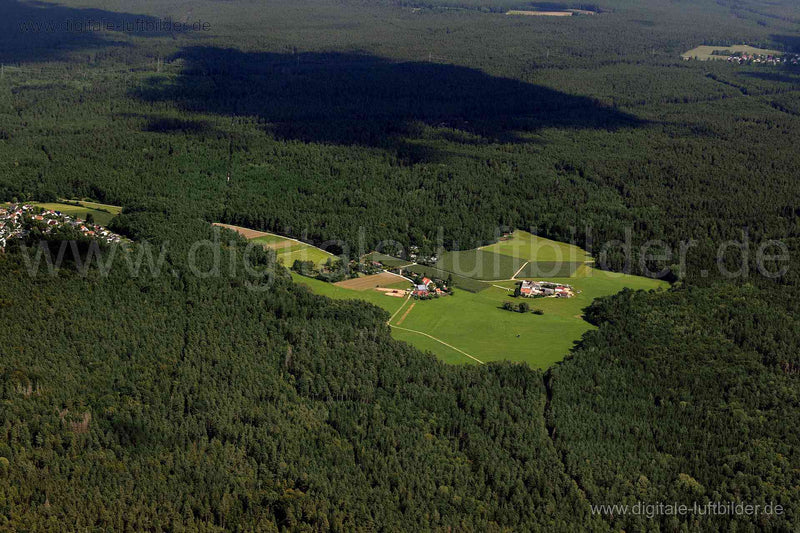 Luftaufnahme Brunn, Netzstall in Nürnberg | Mittelfranken, Bayern