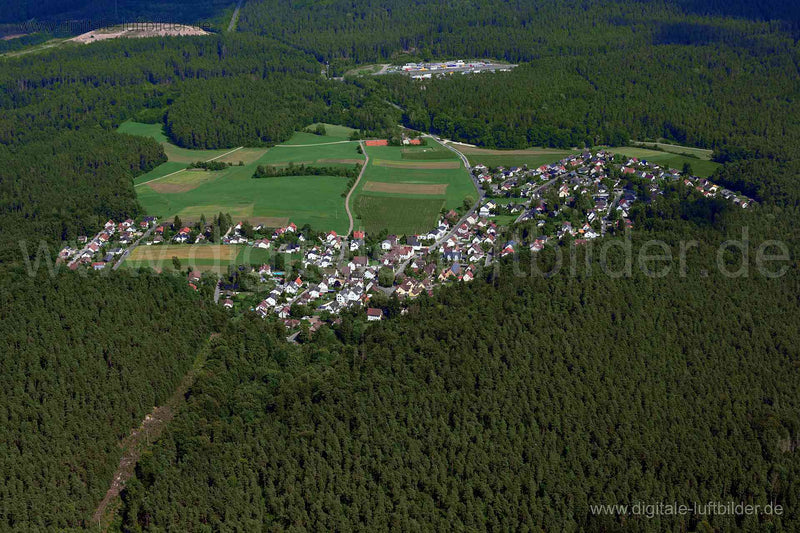 Luftaufnahme Brunn, Netzstall in Nürnberg | Mittelfranken, Bayern