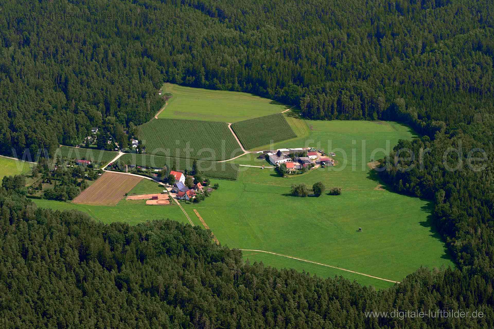 Luftaufnahme Brunn, Netzstall in Nürnberg | Mittelfranken, Bayern
