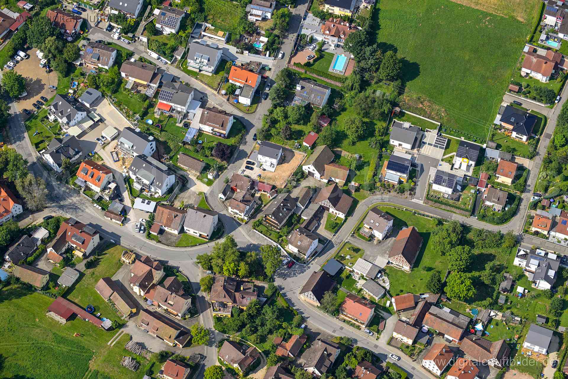 Luftaufnahme Brunn, Netzstall in Nürnberg | Mittelfranken, Bayern