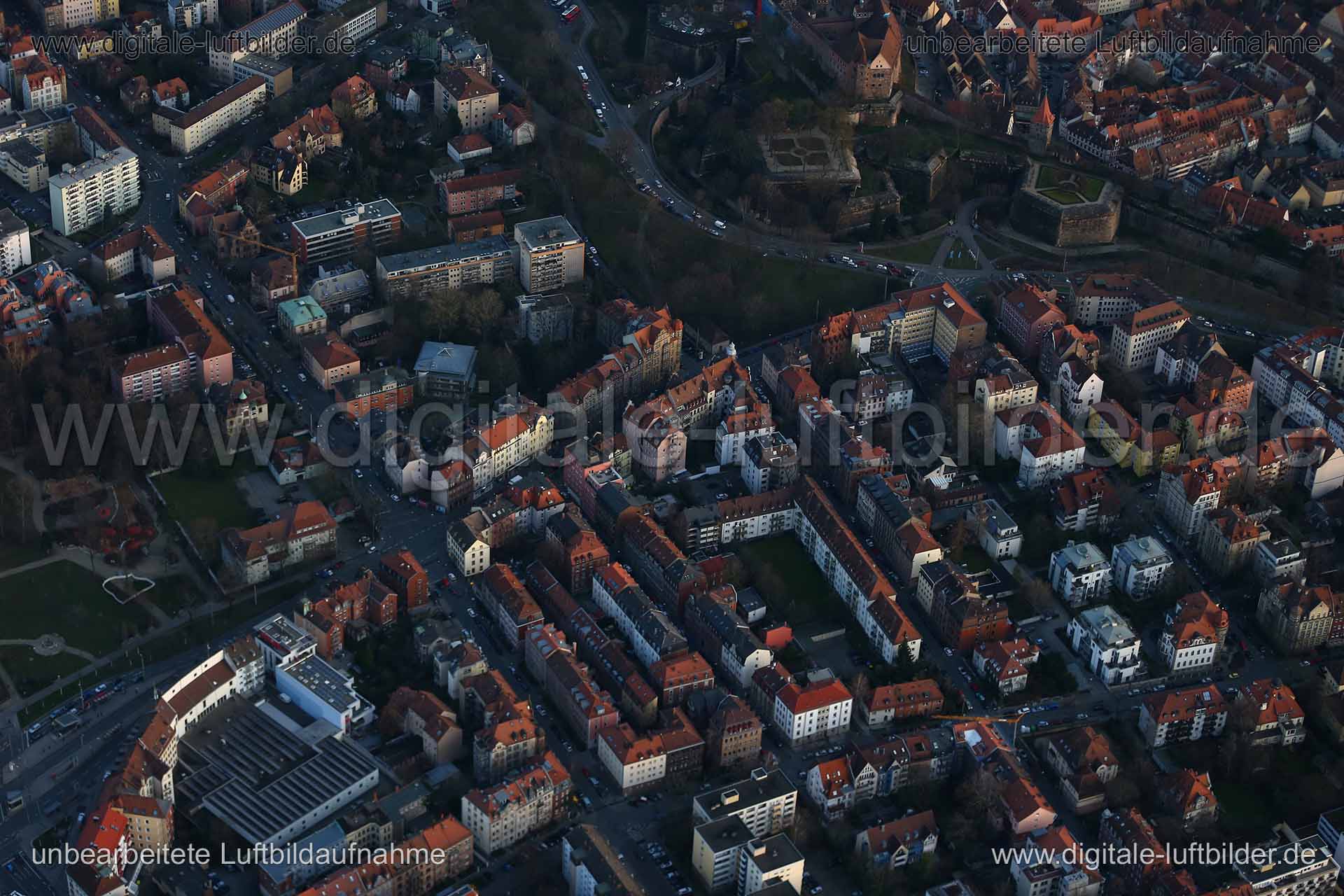 Luftaufnahme Bucher Straße in Nürnberg | Mittelfranken, Bayern