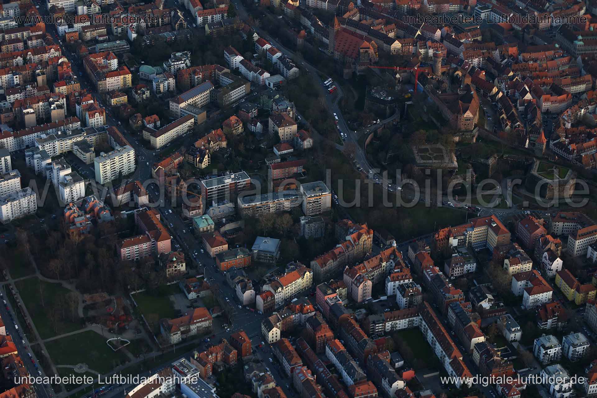 Luftaufnahme Bucher Straße in Nürnberg | Mittelfranken, Bayern