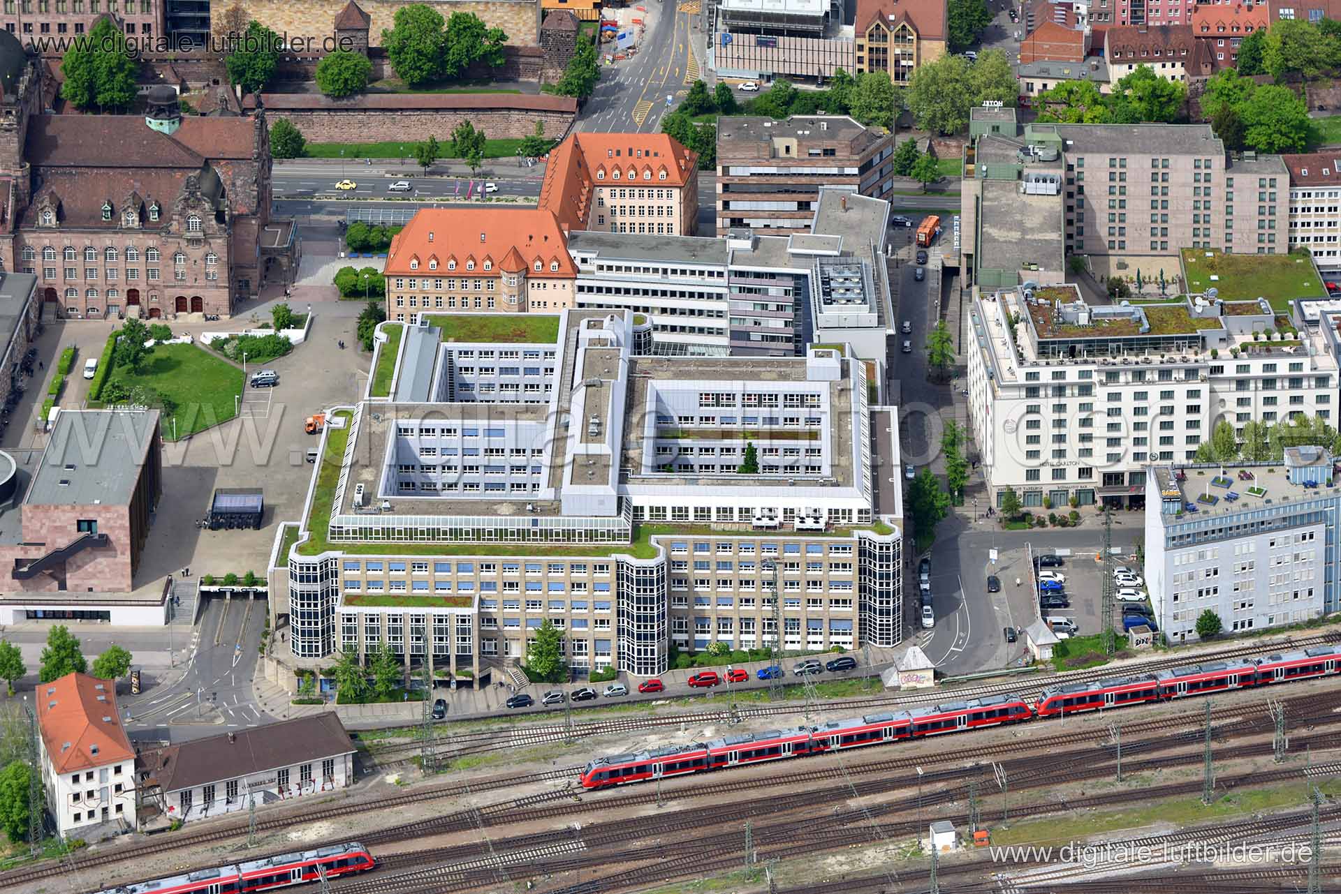 Luftaufnahme Bundesagentur für Arbeit in Nürnberg | Mittelfranken, Bayern