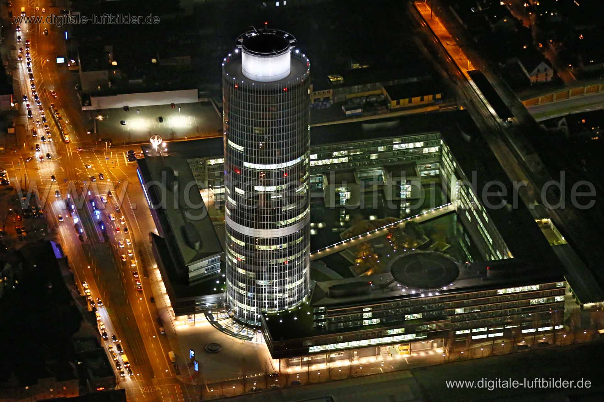 Luftaufnahme Business Tower in Nürnberg | Mittelfranken, Bayern