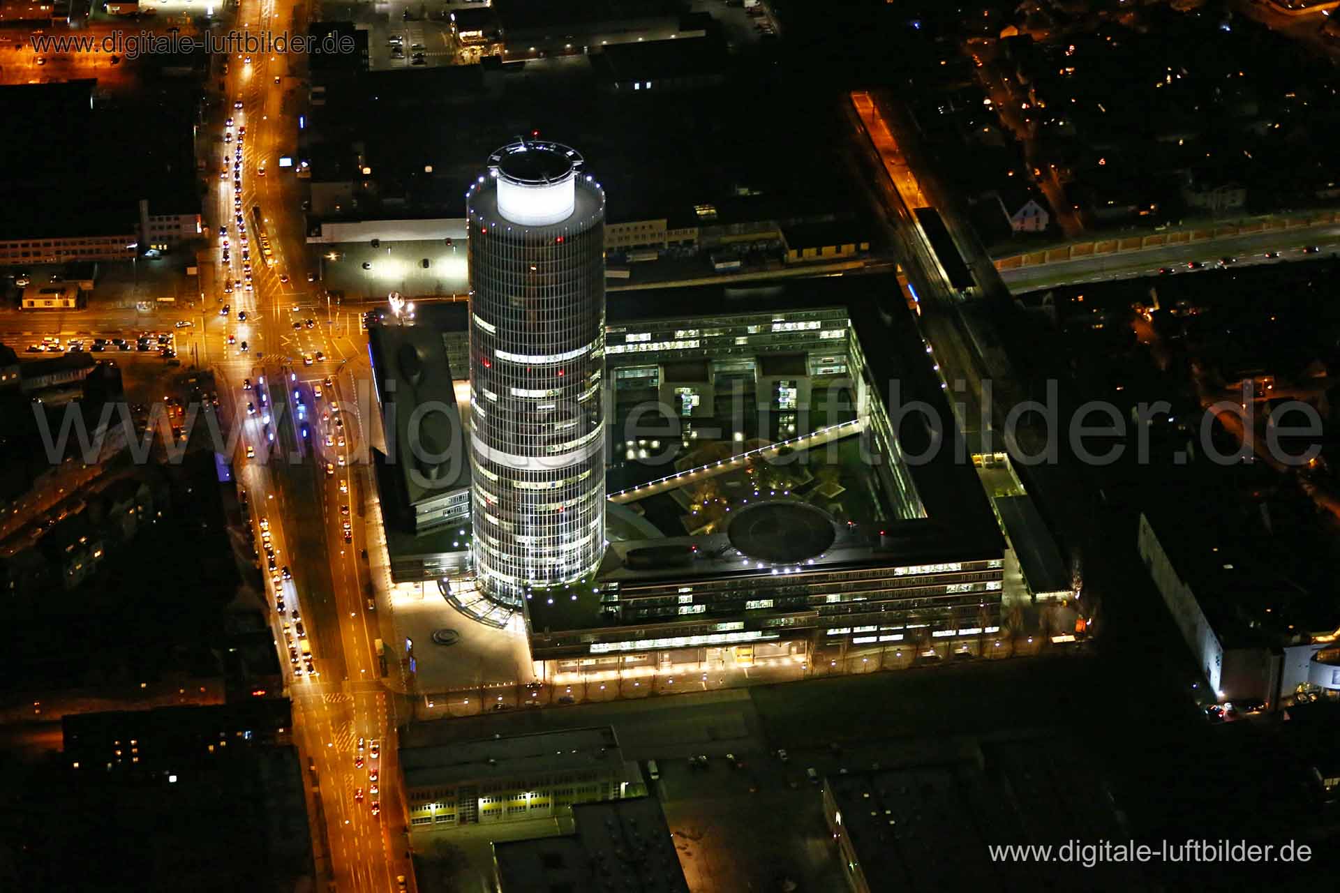 Luftaufnahme Business Tower in Nürnberg | Mittelfranken, Bayern