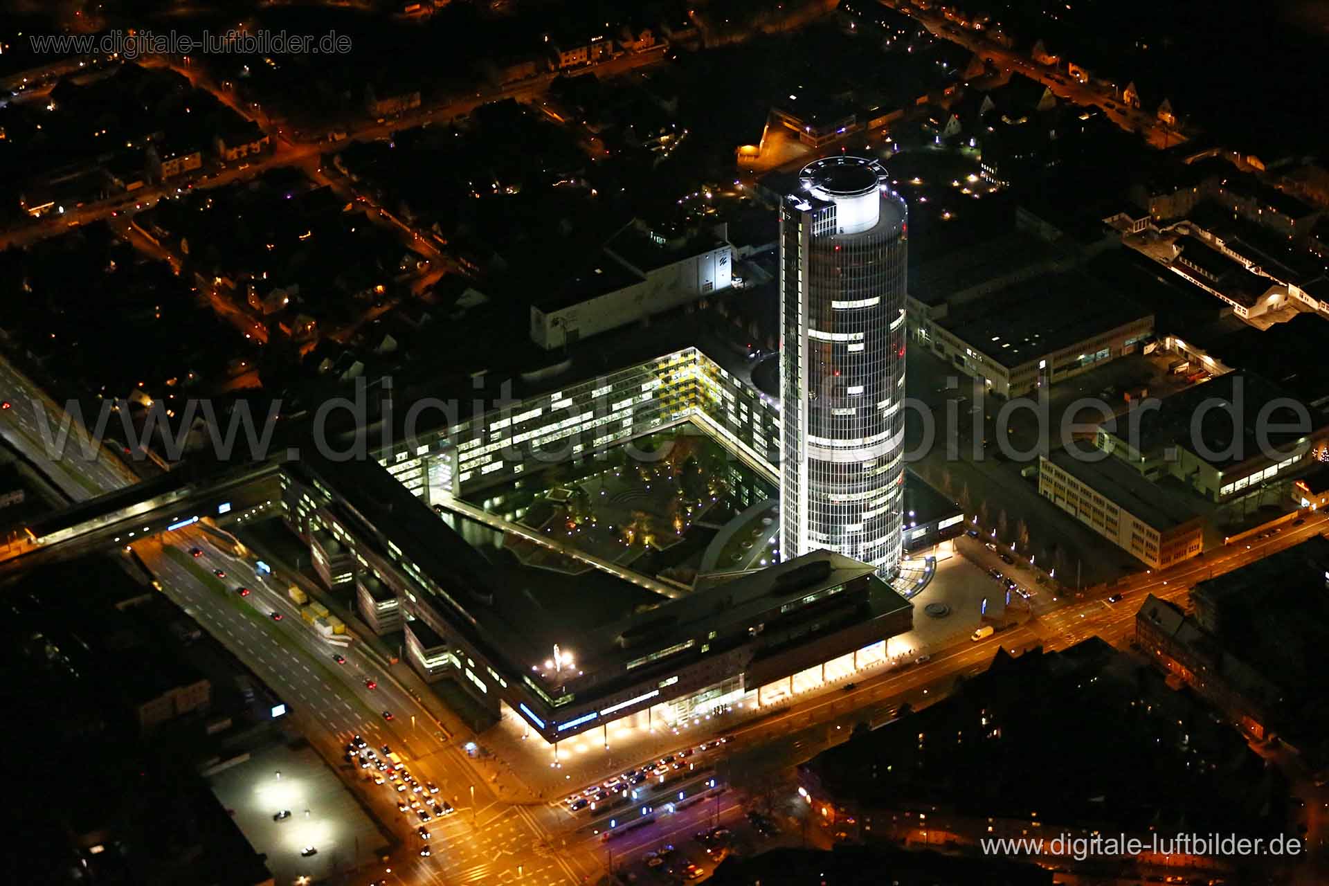 Luftaufnahme Business Tower in Nürnberg | Mittelfranken, Bayern