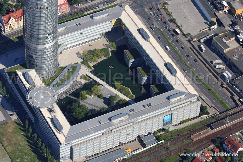 Luftaufnahme Business Tower in Nürnberg | Mittelfranken, Bayern