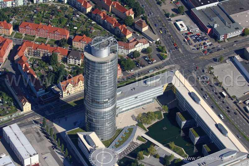 Luftaufnahme Business Tower in Nürnberg | Mittelfranken, Bayern