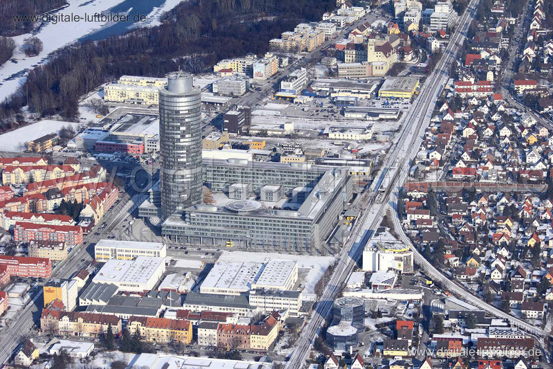 Luftaufnahme Business Tower in Nürnberg | Mittelfranken, Bayern