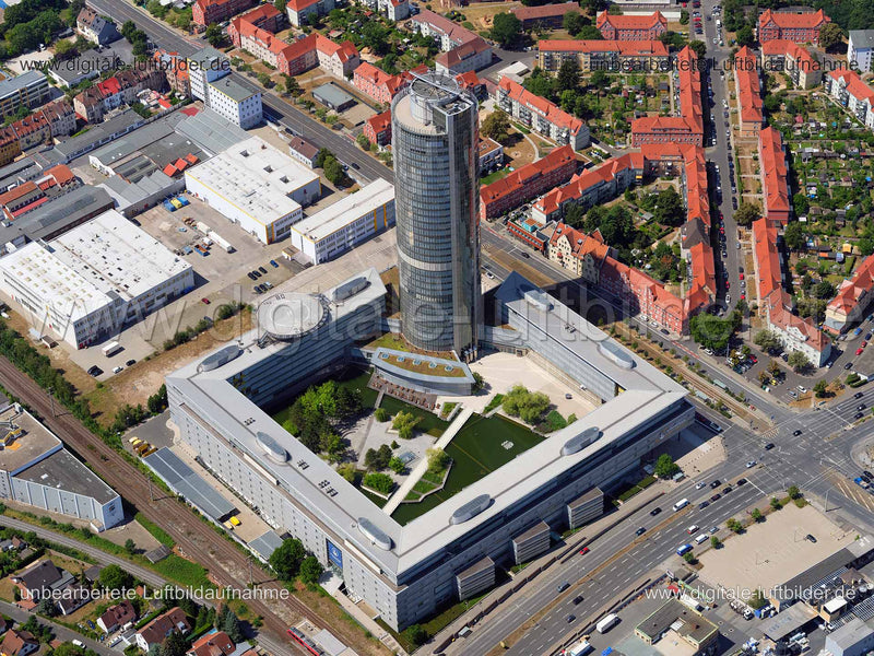 Luftaufnahme Business Tower in Nürnberg | Mittelfranken, Bayern