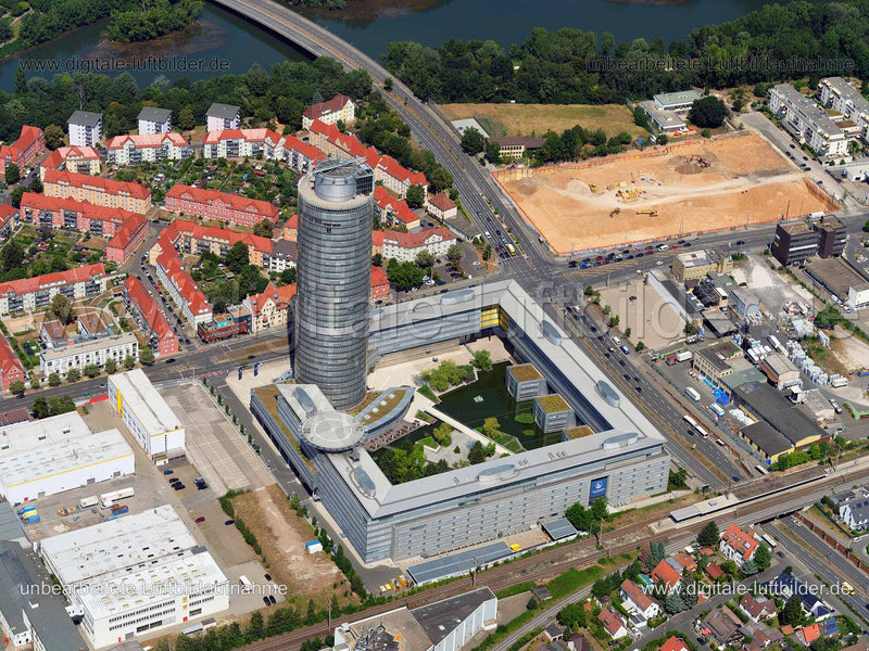 Luftaufnahme Business Tower in Nürnberg | Mittelfranken, Bayern