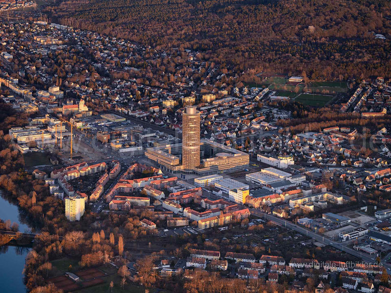 Luftaufnahme Business Tower in Nürnberg | Mittelfranken, Bayern