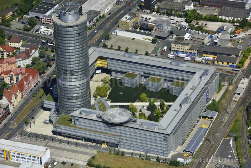 Luftaufnahme Business Tower in Nürnberg | Mittelfranken, Bayern
