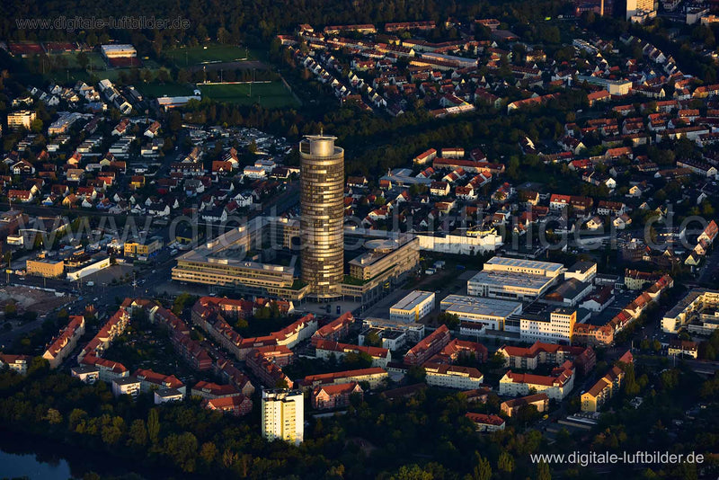 Luftaufnahme Business Tower in Nürnberg | Mittelfranken, Bayern