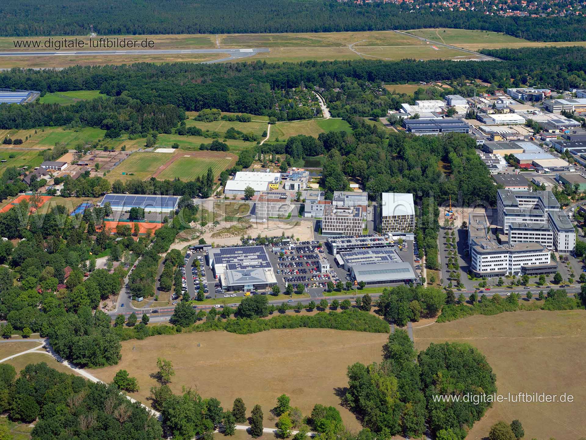 Luftaufnahme Campus Marienberg in Nürnberg | Mittelfranken, Bayern