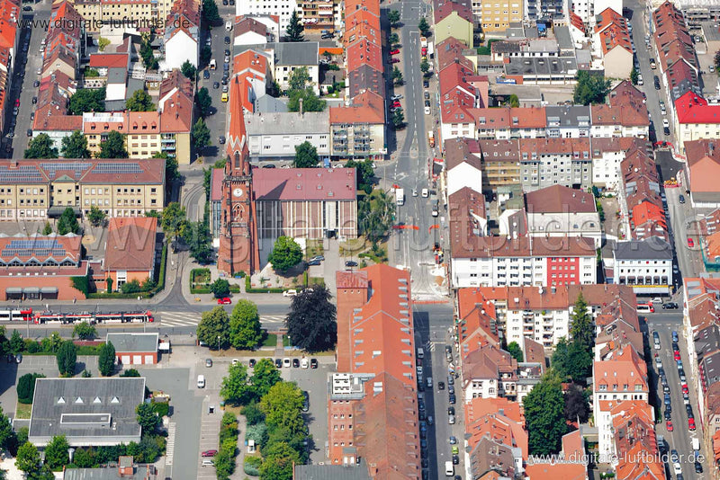 Luftaufnahme Christuskirche in Nürnberg | Mittelfranken, Bayern