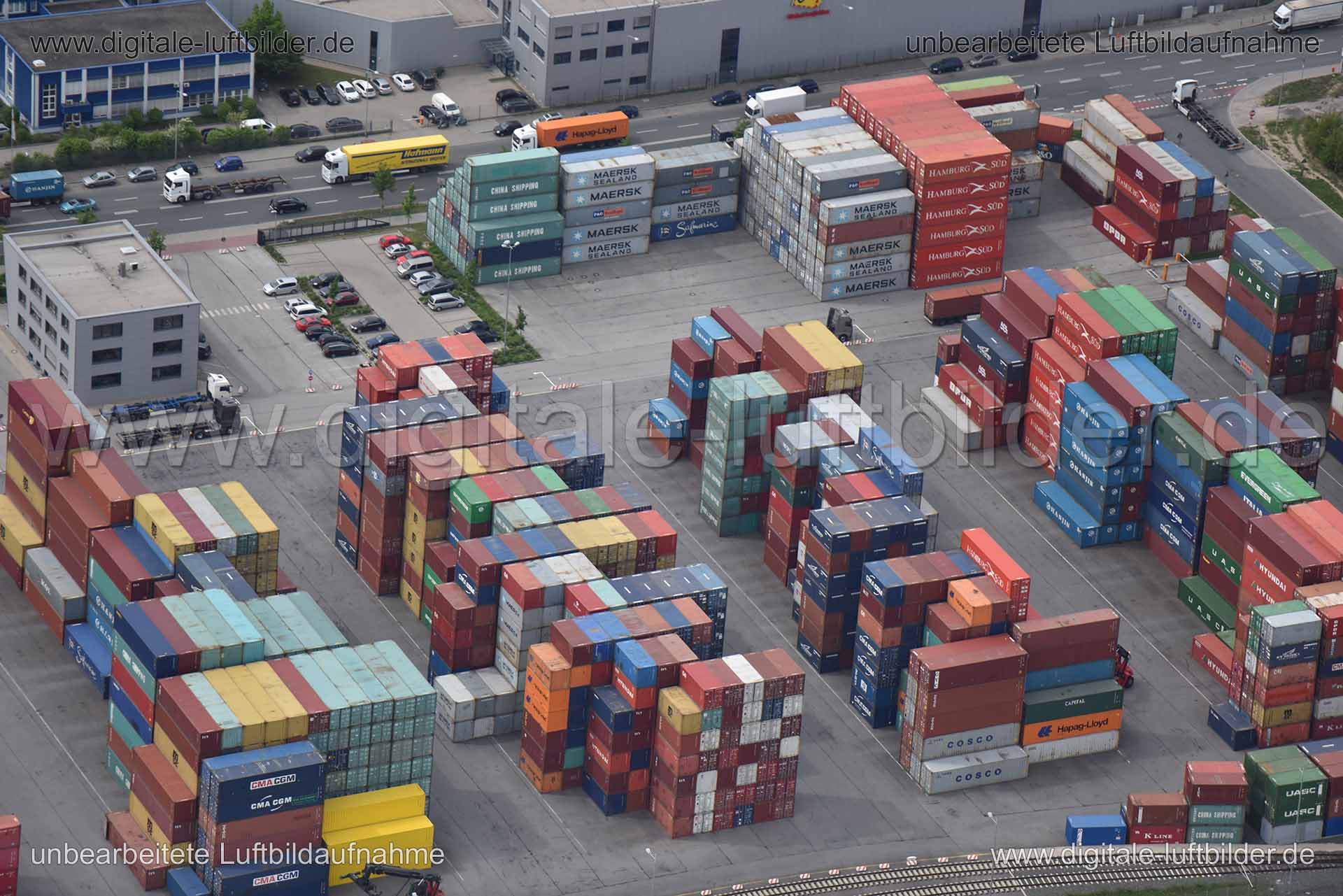 Luftaufnahme Container in Nürnberg | Mittelfranken, Bayern
