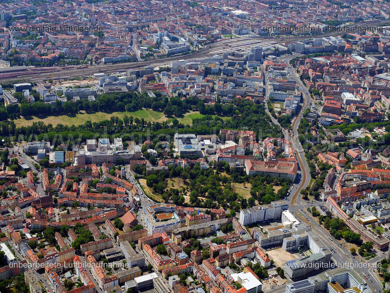 Luftaufnahme Cramer-Klett-Park in Nürnberg | Mittelfranken, Bayern