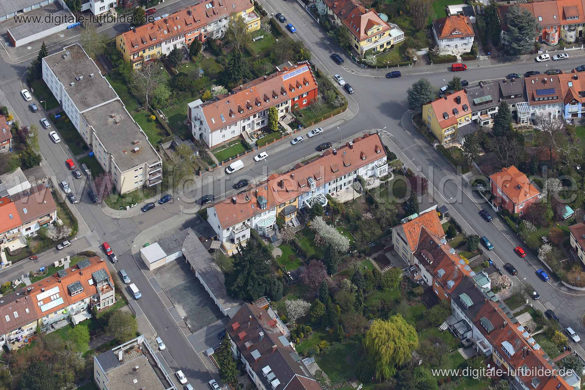 Luftaufnahme Danziger Straße in Nürnberg | Mittelfranken, Bayern