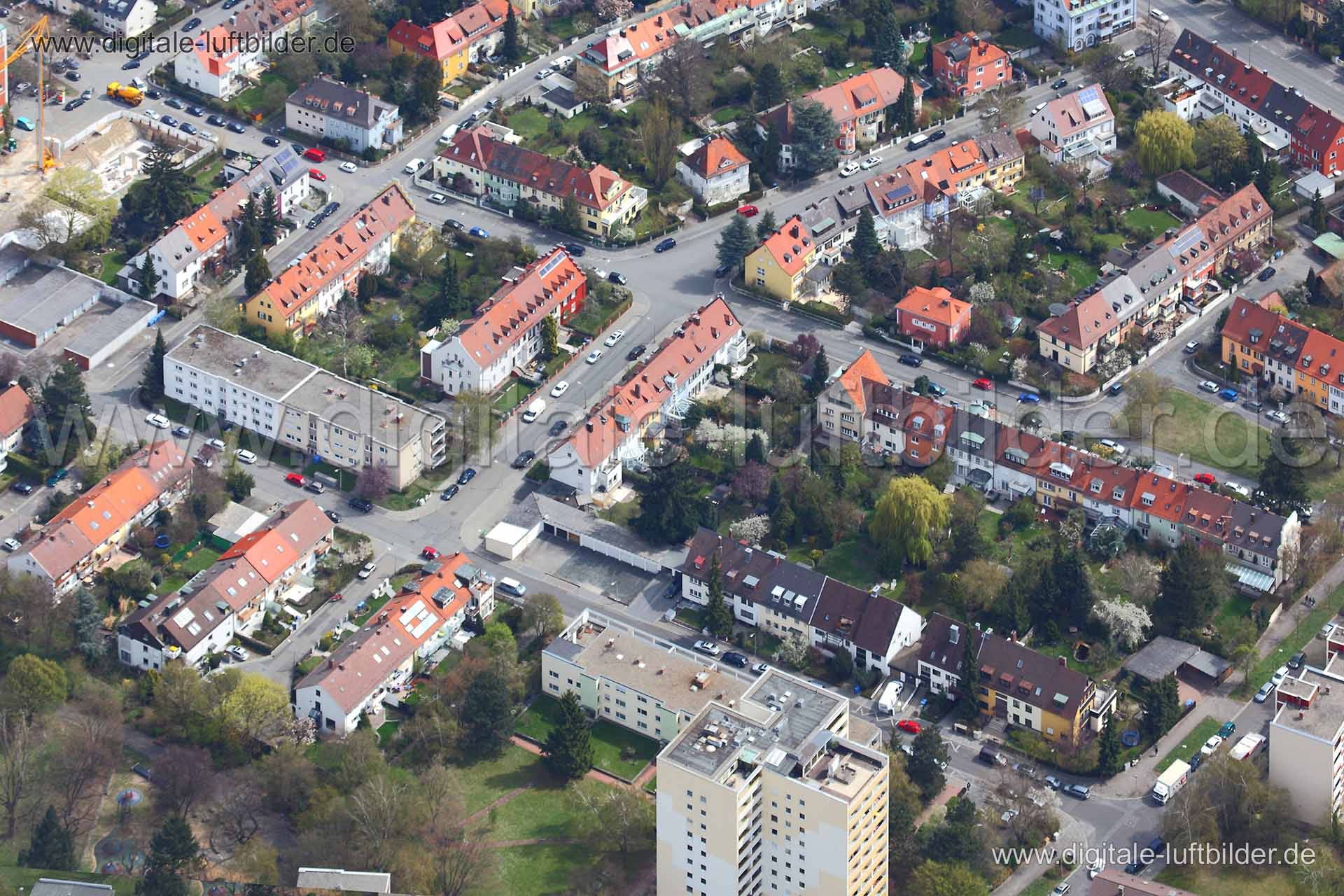 Luftaufnahme Danziger Straße in Nürnberg | Mittelfranken, Bayern