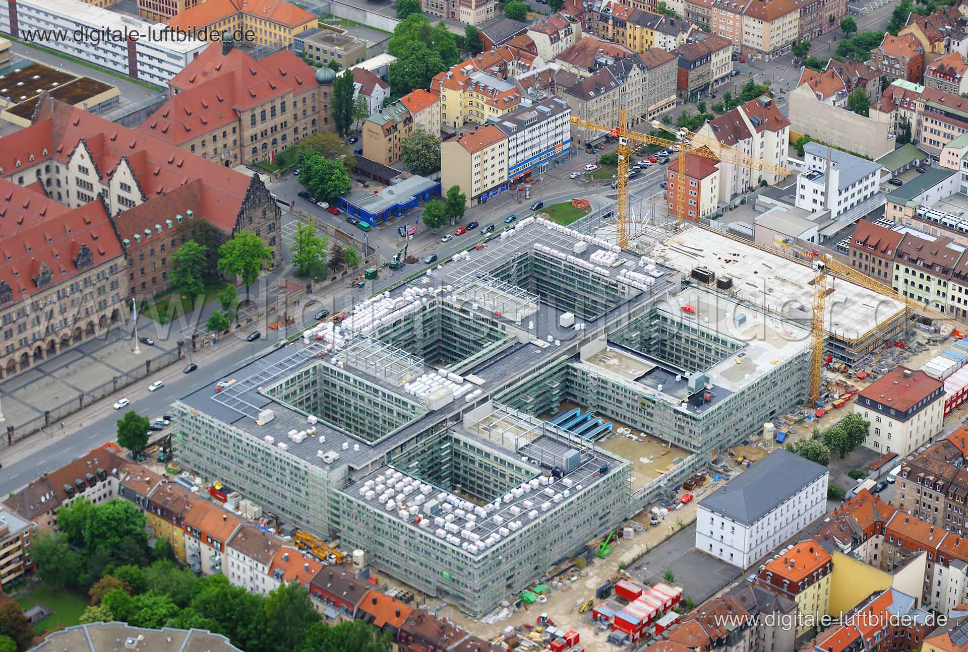 Luftaufnahme Datev Baustelle in Nürnberg | Mittelfranken, Bayern