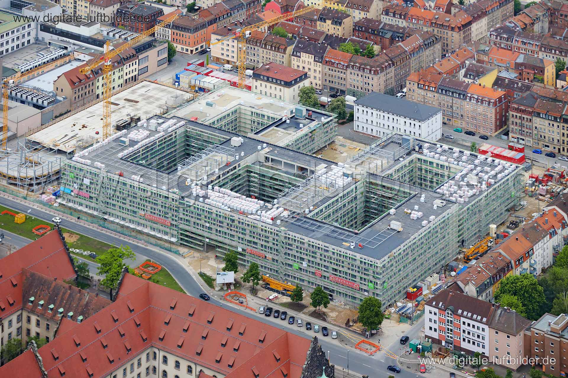Luftaufnahme Datev Baustelle in Nürnberg | Mittelfranken, Bayern