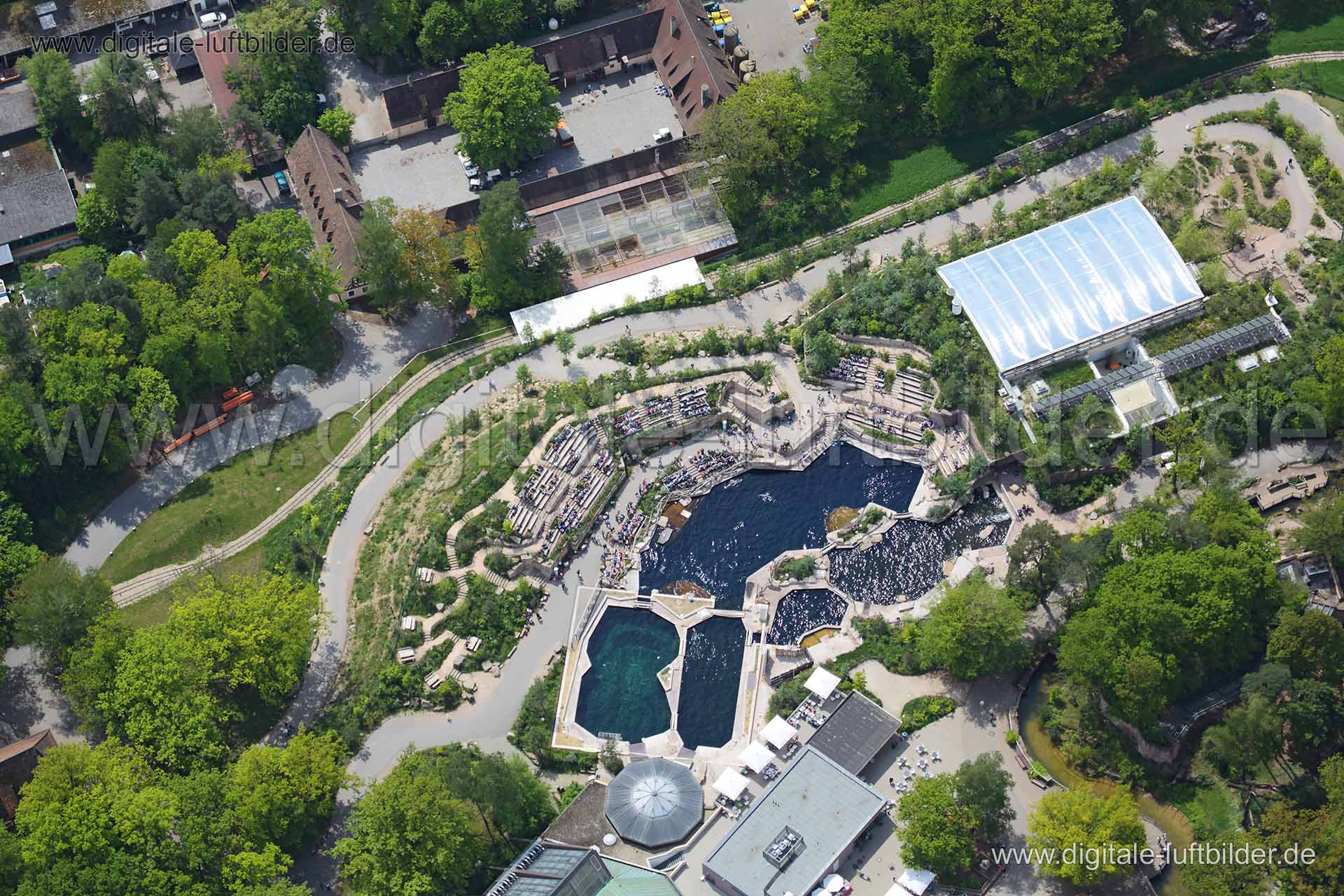 Luftaufnahme Delphinlagune in Nürnberg | Mittelfranken, Bayern